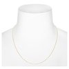 Thumbnail Image 4 of Solid Box Chain Necklace 14K Yellow Gold 22" Adjustable 0.79mm