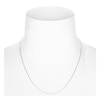 Thumbnail Image 4 of Solid Box Chain Necklace 14K White Gold 22" Adjustable 0.79mm