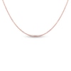 Thumbnail Image 1 of Solid Box Chain Necklace 14K Rose Gold 22" Adjustable 1.1mm