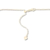 Thumbnail Image 1 of Semi-Solid Paper Clip Chain Necklace 14K Yellow Gold 22" Adjustable 1.5mm
