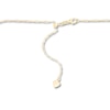 Thumbnail Image 2 of Solid Paper Clip Chain Necklace 14K Yellow Gold 22" Adjustable 1.5mm