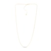 Thumbnail Image 2 of Semi-Solid Paper Clip Chain Necklace 14K Yellow Gold 22" Adjustable 1.5mm