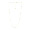 Thumbnail Image 3 of Solid Paper Clip Chain Necklace 14K Yellow Gold 22" Adjustable 1.5mm