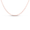Thumbnail Image 1 of Semi-Solid Paper Clip Chain Necklace 14K Rose Gold 22" Adjustable 1.5mm