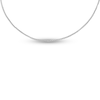 Thumbnail Image 1 of Solid Round Wheat Chain Necklace 14K White Gold 22" Adjustable 1mm