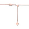 Thumbnail Image 2 of Solid Round Wheat Chain Necklace 14K Rose Gold 22" Adjustable 1mm