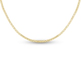 Catena Popcorn Oro Bianco 14K Regolabile: 55,9 Cm, Larghezza 1,3 Mm, Per Ciondolo