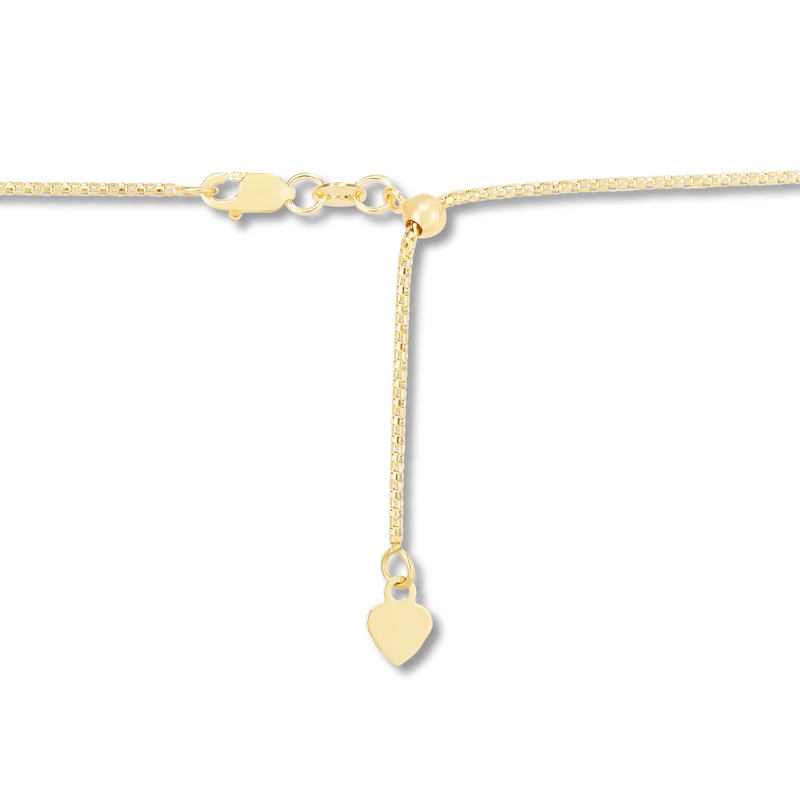 Main Image 3 of Solid Popcorn Chain Necklace 14K Yellow Gold 22" Adjustable 1.3mm