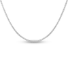 Thumbnail Image 1 of Solid Popcorn Chain Necklace 14K White Gold 22" Adjustable 1.3mm