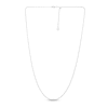 Thumbnail Image 3 of Solid Popcorn Chain Necklace 14K White Gold 22" Adjustable 1.3mm