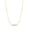Thumbnail Image 1 of Hollow Beaded Chain Necklace 14K Yellow Gold 18" 1.8mm
