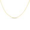 Hollow Gourmette Chain Necklace 14K Yellow Gold 16" 1mm