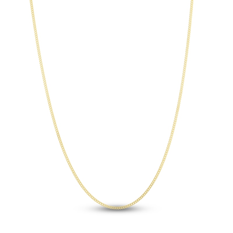 Main Image 1 of Hollow Gourmette Chain Necklace 14K Yellow Gold 18" 1.4mm