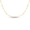 Thumbnail Image 1 of Fancy Hollow Chain Necklace 14K Yellow Gold 16" 1.4mm