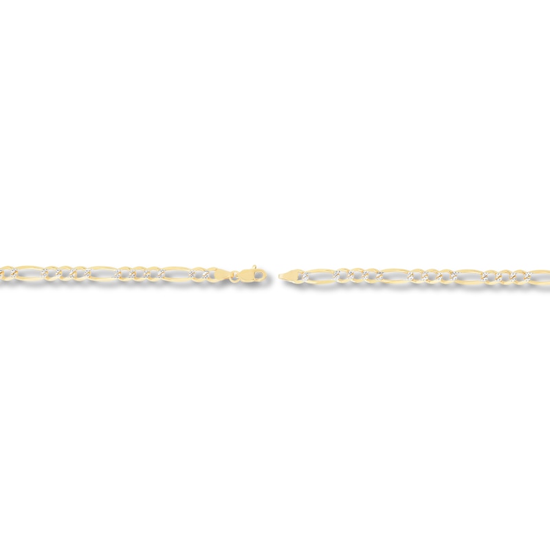 Main Image 2 of Solid Two-Tone Figaro Chain Necklace 14K Yellow Gold 22" 4.8mm