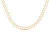 Thumbnail Image 1 of Solid Two-Tone Curb Chain Necklace 14K Yellow Gold 24" 4.7mm