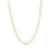 Thumbnail Image 1 of Solid Two-Tone Curb Chain Necklace 14K Yellow Gold 20" 5.7mm