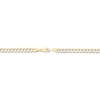 Thumbnail Image 2 of Solid Two-Tone Curb Chain Necklace 14K Yellow Gold 20" 5.7mm