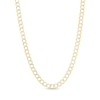Thumbnail Image 1 of Solid Two-Tone Curb Chain Necklace 14K Yellow Gold 24" 5.7mm