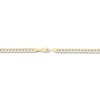Thumbnail Image 2 of Solid Two-Tone Curb Chain Necklace 14K Yellow Gold 24" 5.7mm
