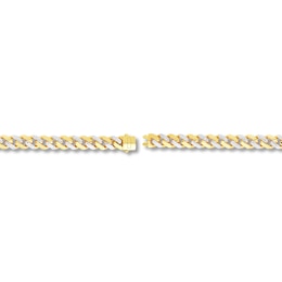Hollow Curb Chain Necklace 14K Yellow Gold 24" 11.3mm