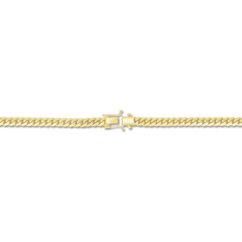 Solid Miami Cuban Link Necklace 14K Yellow Gold 24" 5.0mm
