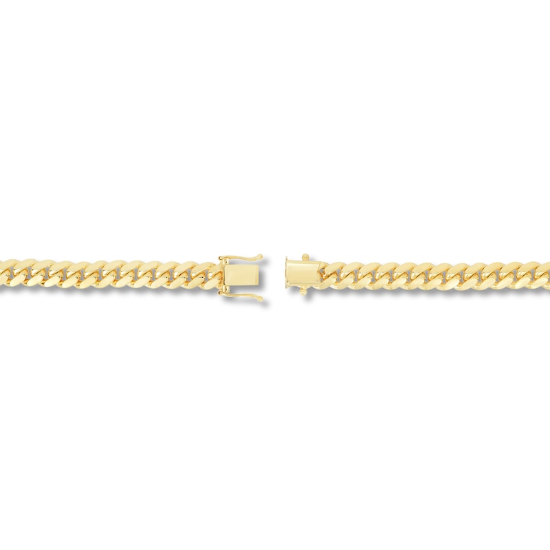 Main Image 2 of Solid Miami Cuban Link Necklace 14K Yellow Gold 24" 7.0mm