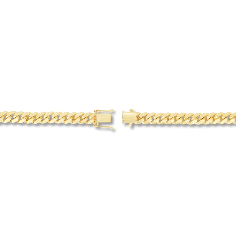 Solid Miami Cuban Link Necklace 14K Yellow Gold 26" 7.0mm
