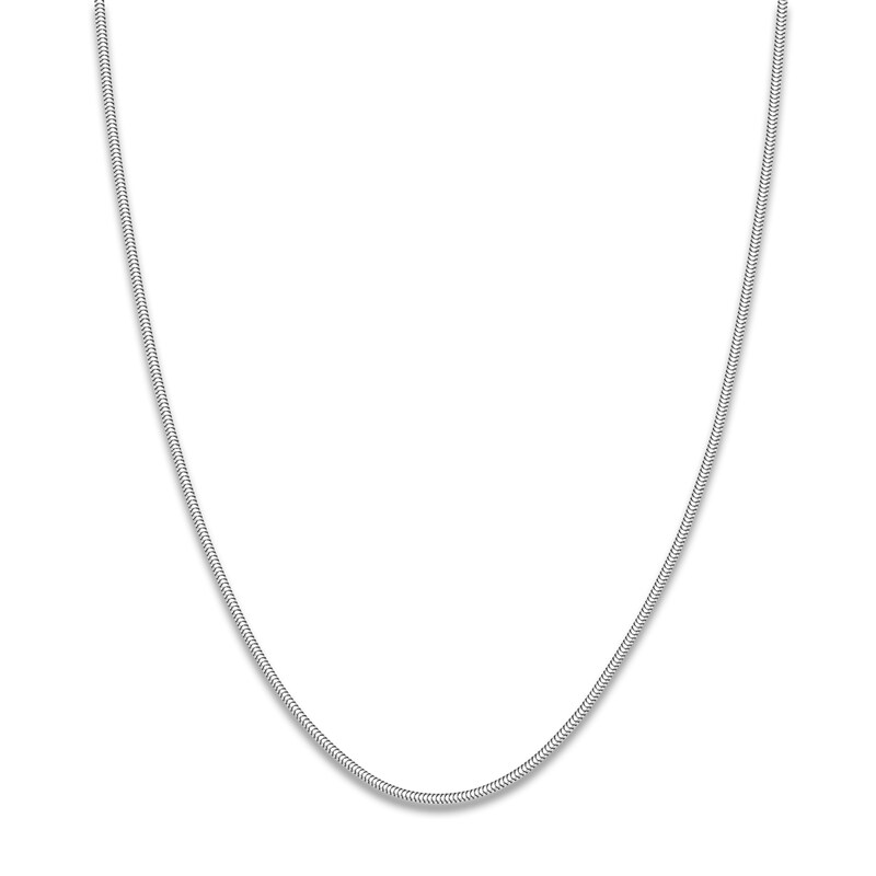 Main Image 1 of Hollow Snake Chain Necklace 14K White Gold 16" 1.9mm