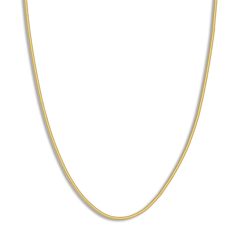Main Image 1 of Hollow Snake Chain Necklace 14K Yellow Gold 16" 1.9mm