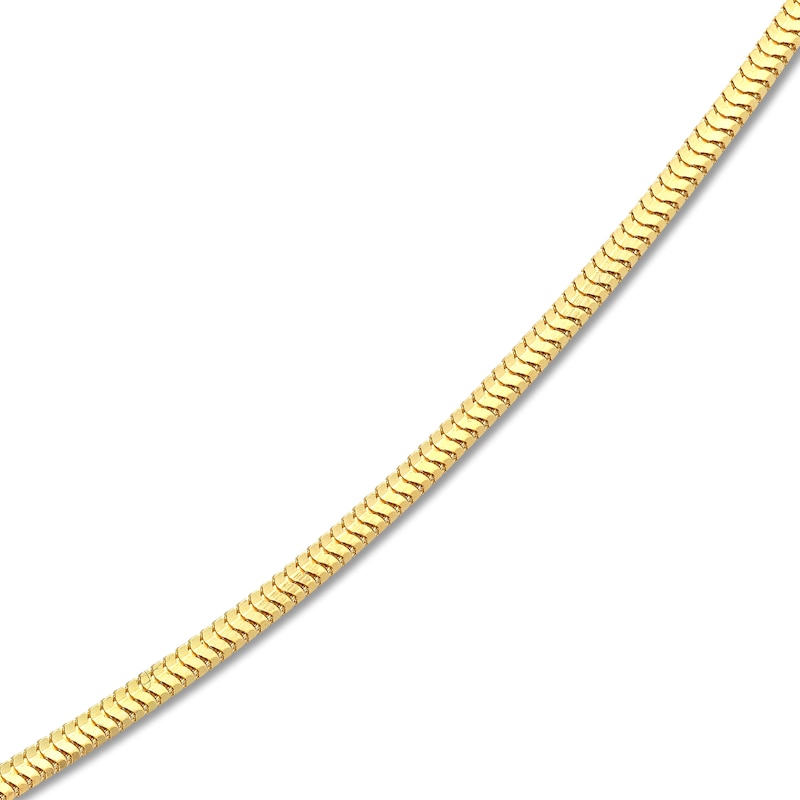 Main Image 2 of Hollow Snake Chain Necklace 14K Yellow Gold 16" 1.9mm