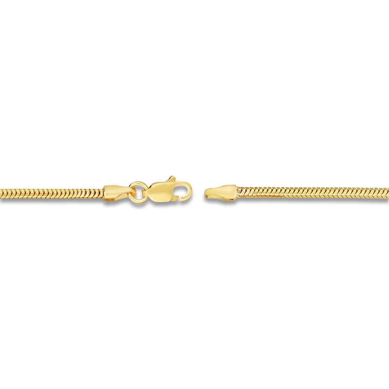 Main Image 3 of Hollow Snake Chain Necklace 14K Yellow Gold 16" 1.9mm