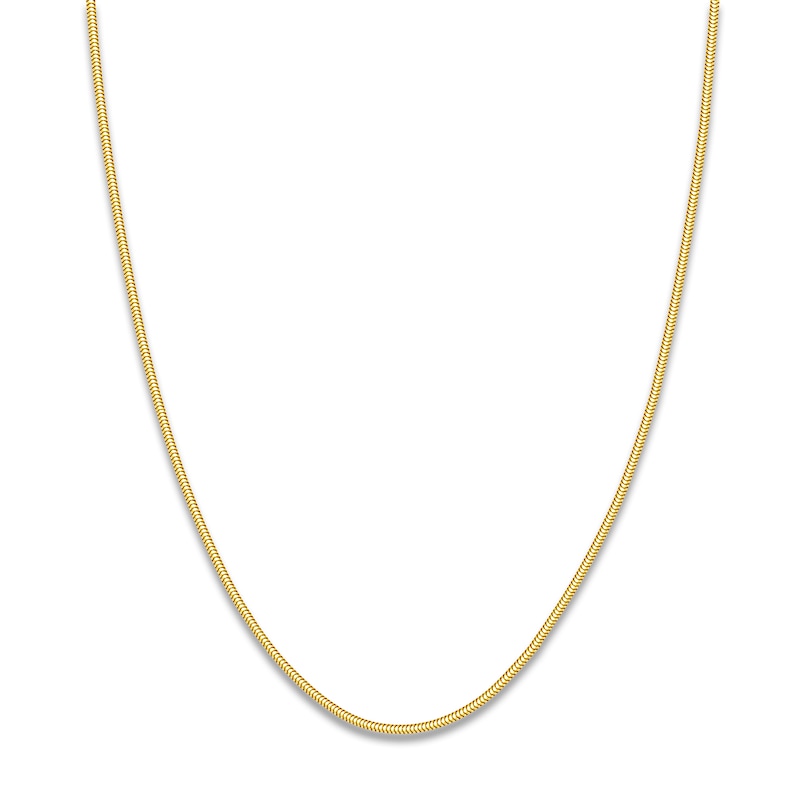 Main Image 1 of Hollow Snake Chain Necklace 14K Yellow Gold 20" 1.9mm