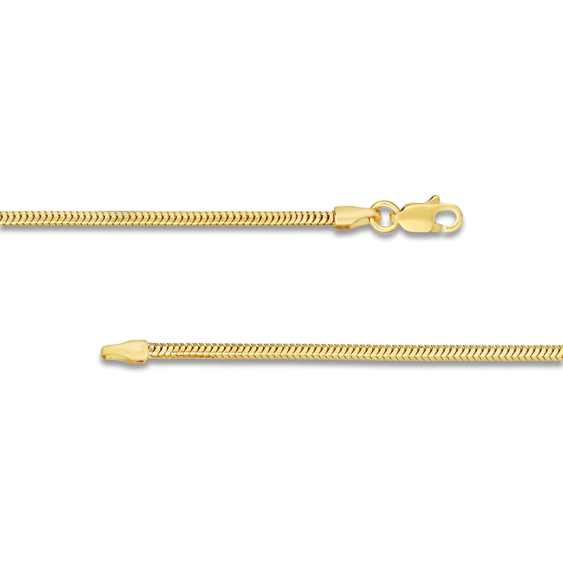 Main Image 3 of Hollow Snake Chain Necklace 14K Yellow Gold 20" 1.9mm