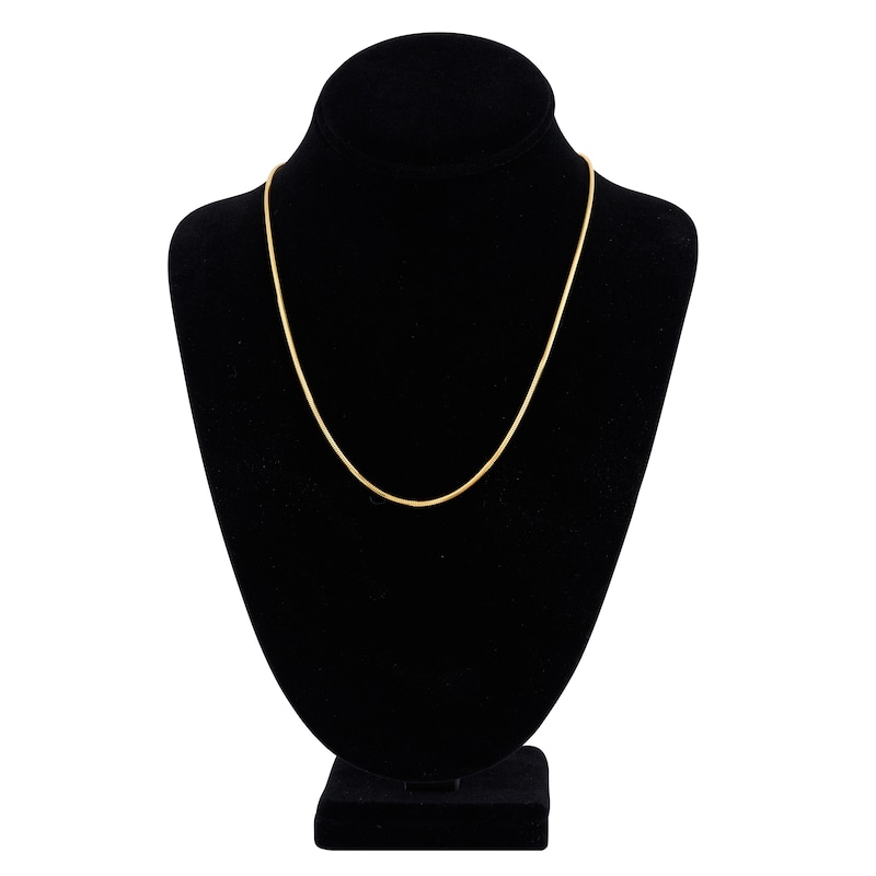 Hollow Snake Chain Necklace 14K Yellow Gold 20" 1.9mm