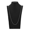 Thumbnail Image 4 of Diamond-Cut Solid Cable Chain Necklace 14K White Gold 30" 2.3mm