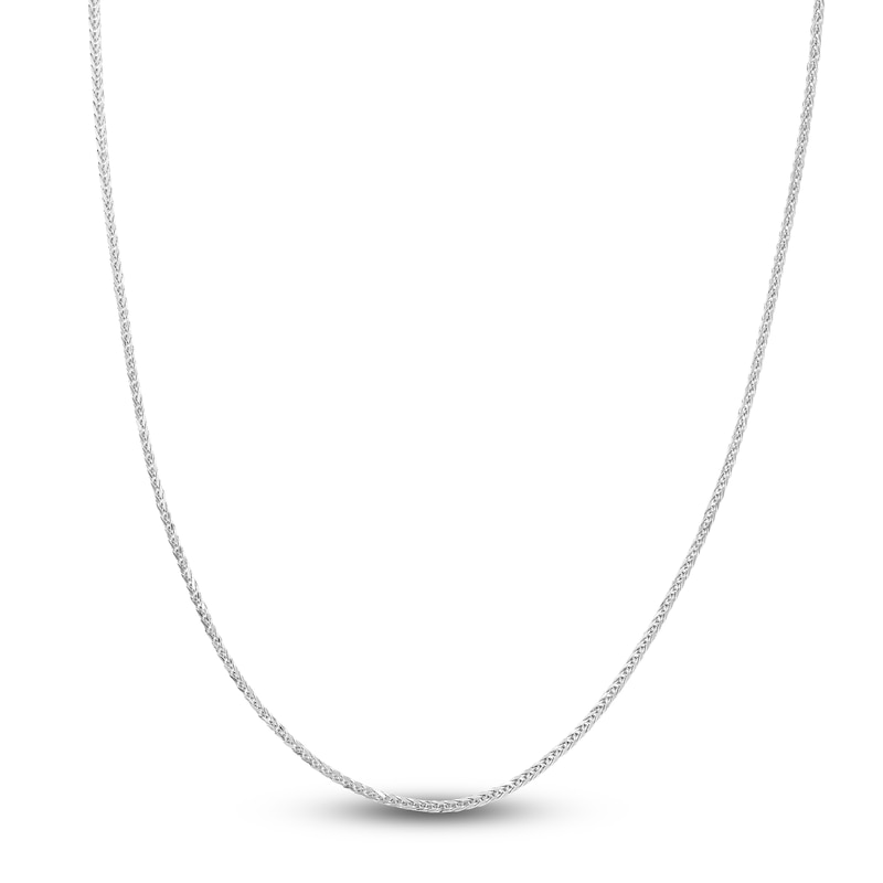 Hollow Square Wheat Chain Necklace 14K Gold 20" 2.2mm