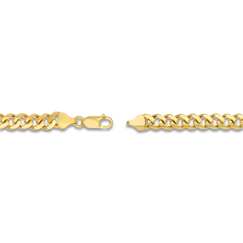 Main Image 3 of Solid Cuban Link Necklace 14K Yellow Gold 30&quot; 7.3mm