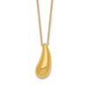 Thumbnail Image 1 of Puffy Teardrop Necklace 14K Yellow Gold 18"