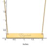 Thumbnail Image 2 of Large Script Bar Necklace 14K Yellow Gold 18"