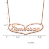 Thumbnail Image 2 of Heart Name Plate Necklace 14K Rose Gold 18"