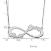 Thumbnail Image 2 of Two Name Infinity Necklace 14K White Gold 18"