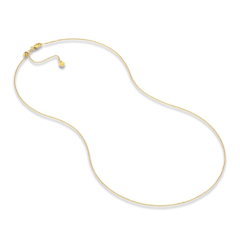 Main Image 3 of Diamond-Cut Cable Chain Necklace 18K Yellow Gold 20" 1.05mm