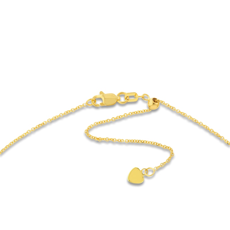 Main Image 4 of Diamond-Cut Cable Chain Necklace 18K Yellow Gold 20" 1.05mm
