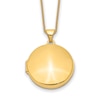 Thumbnail Image 0 of Domed Locket Necklace 14K Yellow Gold 18"