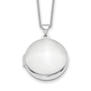 Thumbnail Image 1 of Domed Locket Necklace 14K White Gold 18"