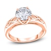 Thumbnail Image 1 of Diamond Solitaire Infinity Engagement Ring 1/2 ct tw Round 14K Rose Gold (I2/I)