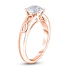 Thumbnail Image 1 of Diamond Solitaire Infinity Engagement Ring 1/2 ct tw Round 14K Rose Gold (I2/I)
