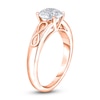 Thumbnail Image 2 of Diamond Solitaire Infinity Engagement Ring 1/2 ct tw Round 14K Rose Gold (I2/I)