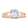 Thumbnail Image 2 of Diamond Solitaire Infinity Engagement Ring 1/2 ct tw Round 14K Rose Gold (I2/I)